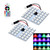 2 PCS 18W Auto Flash Strobe Fade Smooth Remote Controlled Colorful LED Roof Decorative Lamp with 36 SMD-5050 LED, DC 12V