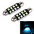 2 PCS DC 12V 2W 39MM 8 SMD-3528 LEDs Bicuspid Port Decoding Car Dome Lamp LED Reading Light