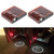 2 PCS LED Ghost Shadow Light, Car Door LED Laser Welcome Decorative Light, Display Logo for Audi Car Brand