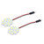 2 PCS 3W 200 LM 6000K Flower Shape Car Auto Interior Doom Reading Light with 12 SMD-5630 LED Lamps Bicuspid and T10 Adapter Cable, DC 12V