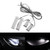 4 PCS Universal Car LED Inner Handle Light Atmosphere Lights Decorative Lamp DC12V / 0.5W Cable Length: 75cm