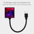 C208 5V 0.1W IPX4 USB Car Rotating Star Lights Red Blue Starry Sky Atmosphere Lamp