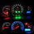 10 PCS B8.4 0.2W DC12V Wedge Instrument Panel COB LED Light Dashboard Gauge Cluster Indicator Lamp Bulb