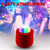 D75 4W The Fifth Generation Fantasy USB Charging Colorful Changing Crystal Magic Ball Stage Light LED DJ Atmosphere Light with Remote Control for Car, Disco DJ, KTV Club, Bar, Wedding, Home Party, DC 5V