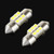 2 PCS 27mm 6 LED 5050 SMD Car Reading Light Bulb