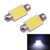 2 PCS 39mm 1.5W 80LM White Light 1 COB LED License Plate Reading Lights Car Light Bulb