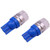 2 PCS T10 1.5W 60LM 1 LED Dark Blue COB LED Brake Light for Vehicles, DC12V