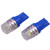 2 PCS T10 1.5W 60LM 1 LED Dark Blue COB LED Brake Light for Vehicles, DC12V