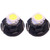 2 PCS T4.7 White Light 0.2W 12LM 1 LED SMD 5050 LED Instrument Light Bulb Dashboard Light for Vehicles, DC 12V