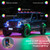 G6 RGB Colorful Car Chassis Light LED Music Atmosphere Light With 4-Button Remote Control