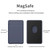 For iPhone 13 Series / iPhone 12 Series Silicone Wallet Pouch Card Case Anti-degaussing Card Holder Magsafing Magnetic Sticker