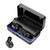 W12 IPX6 Waterproof Bluetooth 5.0 Touch Wireless Bluetooth Earphone with Charging Box, Support Power Digital Display & Breathing Light Bar & HD Call & Power Bank
