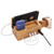 Multi-function Bamboo Charging Station Charger Stand Management Base with 3 USB Ports, EU Plug