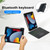 T102-AS For iPad 10.2 2021/2020/2019 / Air 3 10.5/Pro 10.5 Touch Backlight Split Type Bluetooth Keyboard Leather Case