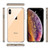 For iPhone XS Max Transparent Tempered Glass Shockproof Case