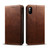 For iPhone X / XS Suteni Calf Texture Horizontal Flip Leather Case with Holder & Card Slots & Wallet