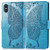For iPhone XS Max Butterfly Love Flowers Embossing Horizontal Flip Leather Case with Holder & Card Slots & Wallet & Lanyard