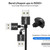 TOPK AM30 2m 2.4A Max USB to 8 Pin 90 Degree Elbow Magnetic Charging Cable with LED Indicator