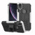 For iPhone XR Tire Texture TPU+PC Shockproof Case with Holder
