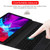 TG11BCS Detachable Bluetooth Black Keyboard Microfiber Leather Tablet Case for iPad Pro 11 inch (2020), with Backlight & Touchpad & Pen Slot & Holder