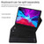 TG11BCS Detachable Bluetooth Black Keyboard Microfiber Leather Tablet Case for iPad Pro 11 inch (2020), with Backlight & Touchpad & Pen Slot & Holder