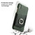 For iPhone X / XS Fierre Shann Color Matching Genuine Leather Back Cover Case With 360 Degree Rotation Holder & Card Slot