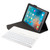 FT2068D For iPad Air 2 & Air 1 / Pro 9.7 inch & 2017 iPad & 2018 iPad Backlight Version Lambskin Texture Detachable Tempered Glass Bluetooth Keyboard Leather Tablet Case with Pen Slot & Stand Function