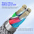 DUZZONA A3 3 in 1 USB to Type-C / 8 Pin / Micro USB Fast Charging Cable,Cable Length: 1.3m