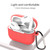 For AirPods Pro Silicone Wireless Earphone Protective Case Cover with Lanyard Hole & Carabiner