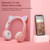 M6 Luminous Cat Ears Two-color Foldable Bluetooth Headset with 3.5mm Jack & TF Card Slot