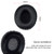 2pcs Sponge Headphone Protective Case With Card Buckle for Sony MDR-10RC