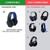 2pcs Soft Earmuff Headphone Jacket for Sony PS4 Gold Wireless Stereo Headset