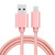 3A Woven Style Metal Head 8 Pin to USB Charge Data Cable, Cable Length: 1m