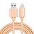3A Woven Style Metal Head 8 Pin to USB Charge Data Cable, Cable Length: 2m