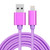 3m 3A Woven Style Metal Head 8 Pin to USB Data / Charger Cable