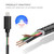 3m 3A Woven Style Metal Head 8 Pin to USB Data / Charger Cable
