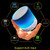 A9 Mini Portable Glare Crack Bluetooth Stereo Speaker with LED Light, Built-in MIC, Support Hands-free Calls & TF Card