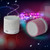 A9 Mini Portable Glare Crack Bluetooth Stereo Speaker with LED Light, Built-in MIC, Support Hands-free Calls & TF Card