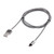 360 Degree Rotation 8 Pin to USB 2.0 Weave Style Magnetic Charging Cable with LED Indicator, Cable Length: 1m