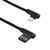 1m 2.4A Output USB to 8 Pin Double Elbow Design Nylon Weave Style Data Sync Charging Cable