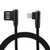 1m 2.4A Output USB to 8 Pin Double Elbow Design Nylon Weave Style Data Sync Charging Cable