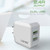 LDNIO A2201 2.4A Dual USB Charging Head Travel Direct Charge Mobile Phone Adapter Charger With 8 Pin Data Cable