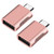 2 PCS SBT-158 USB-C / Type-C Male to USB 3.0 Female Zinc Alloy Adapter