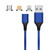 M11 3 in 1 3A USB to 8 Pin + Micro USB + USB-C / Type-C Nylon Braided Magnetic Data Cable, Cable Length: 1m