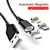 M11 3 in 1 3A USB to 8 Pin + Micro USB + USB-C / Type-C Nylon Braided Magnetic Data Cable, Cable Length: 2m