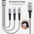 IVON CA39 2.4A Max 8 Pin + Type-C + Micro USB 3 in 1 Charging Cable, Length: 1.2m