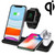 Q20 4 In 1 Wireless Charger Charging Holder Stand Station For iPhone / Apple Watch / AirPods, Support Dual Phones Charging