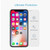 For iPhone X 10pcs 0.26mm 9H Surface Hardness Explosion-proof Non-full Screen Tempered Glass Screen Film