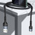 USAMS US-SJ448 U55 2A 8 Pin Aluminum Alloy Weave Charging Cable, Length:1m