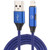Multifunction 1m 3A 8 Pin Male & 8 Pin Female to USB Nylon Braided Data Sync Charging Audio Cable